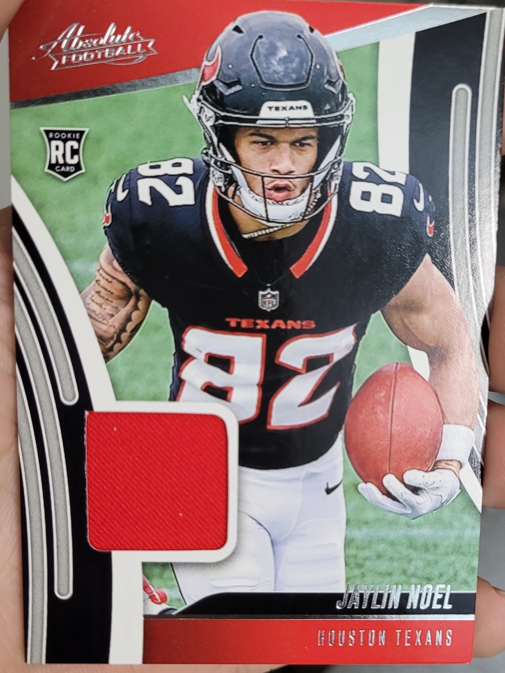 Panini Jaylin Noel Houston Texans Card with Red and Navy Accents